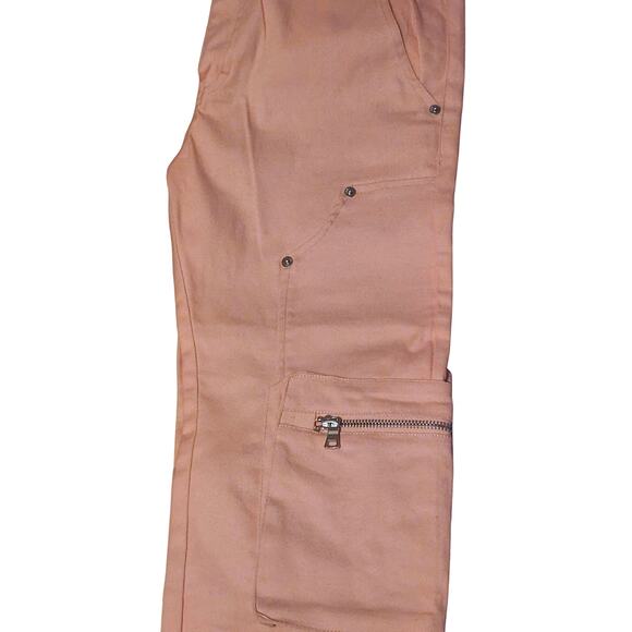 Genuine Authentic Dusty Pink Cargo Pants Size 30/32-NWT Stacked Fit - Picture 2 of 6